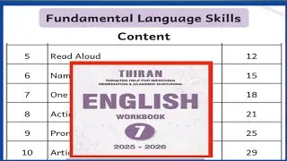 Thiran, Workbook Answers class- 7, Unit (6- 10)