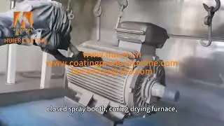 Motor automatic painting production line