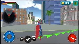 Flying Superhero Falcon Robot Games - Android Gameplay
