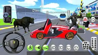 3D Driving Class Driving Car - Bullet Train vs Super Car - Android Gameplay #1