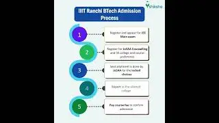 IIIT Ranchi BTech Admission Process