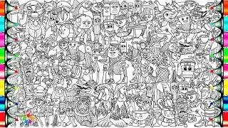 TOP All Italian Brainrot Animals Big Coloring Book / How to Color All Popular Brainrot Memes / NCS