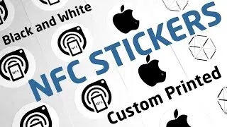 Black & White Custom Express NFC Stickers