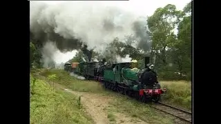 Australian steam locomotives 1210, 2705, 3112 & 3526 - Thirlmere  - March 2004