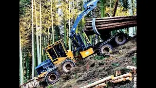 🌲 TCI 1075C &bull; *THE big Canadian* &bull; R&uuml;ckezug im Hang &bull; Forwarder in Action &bull; Jos&egrave; Clohse &bull; Part-3🌲