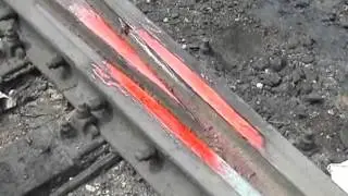 Наплавка крестовин стрелочных переводов Московская железная дорога