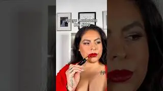 $100 Louboutin Vs $7 Loreal! 😲 #lipstick #makeup #review #luxury #drugstoremakeup