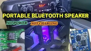 PORTABLE BLUETOOTH SPEAKER NO POWER || HOW TO REPAIR