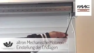 altron Mechanische Motoren - Einstellung der Endlagen