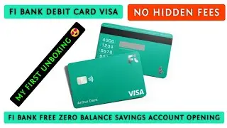 Fi bank debit card visa | Fi bank free zero balance savings account opening | No hidden fees