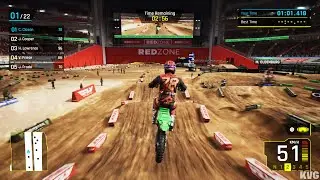 Monster Energy Supercross 25 - Kawasaki KX 450 - Gameplay (PC UHD) [4K60FPS]