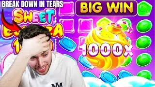 🟢Adin Ross BREAKS DOWN In Tears😭After Hitting 1000X BOMB On Sweet Bonanza!💣 #adinross  #sweetbonanza
