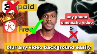how to blur any video background for free sinhala | create cinematic video android sinhala