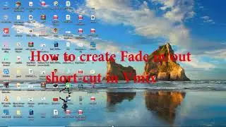 How to create short cut key in vmix