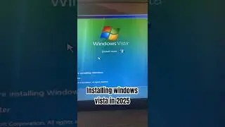 Installation of Windows Vista in 2025 || #sugreeview #windows #viral #shorts
