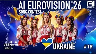 AI Eurovision Song Contest 2026 | ENTRY#15 Ukraine | Kryla (Vesna) | AI Music 2922