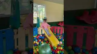 Cute baby enjoying slide 🛝 #viralshorts