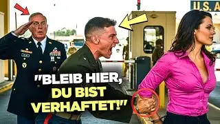 Marine Wollte Sie Am Tor Festhalten, Bis Der Basisgeneral Sie Salutierte!