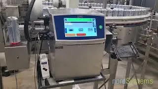 LINX 8910 industrial dot inkjet printer  - marking metal cans