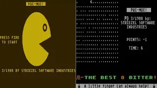 ATARI 8BIT XL XE Puc Muc Striezel Software Industries Holger Schmiedl 88 PACMAN PAC MAN 400 800 1200