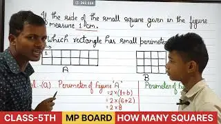 If the side of  the small square given in the figure measure 1cm.Which rectangle has small perimeter