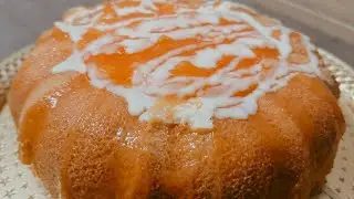 كيكة اقتصادية ببيضة وحدة وكريمة برتقال راقية👌🍊