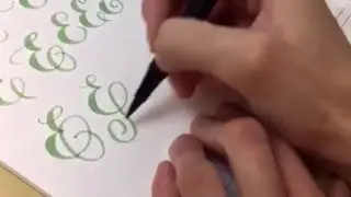 #letterattack Lettering Lessons - Brush Lettering Alphabet eE