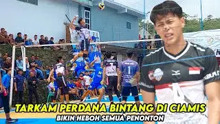 Perdana Tarkam Di CIAMIS, BINTANG SAPUTRA Bikin Heboh Semua Penonton | voli tarkam terbaru