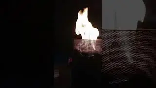 Live highlight. lighting my mini fire pit