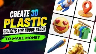 Create And Sell 3D Plastic Objects on Adobe Stock &ndash; Make Money Online