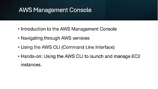 Chapter 1.2: AWS Management Console  2024