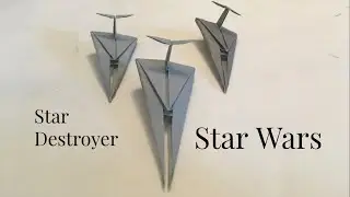 How to Make an Origami Star Destroyer (Star Wars Origami)