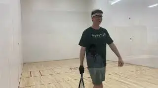 Mike Bradford vs. Kerry Mclain Men’s Open Racquetball Match (Game 2)