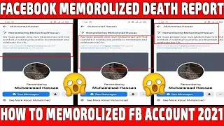 How to Memorialize Any  Facebook Account 2021 | How to Memorialize Someone facebook Account 2021