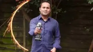 Circular Motion Demonstration with Sparkler