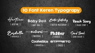 Font Keren Typograpy 2022 || Rekomendasi Font Typograpy