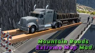 Mountain Roads Extreme Map Mod v1.55 - ATS Gameplay Map Review 4K