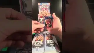 What was your first hobby box? #ufc #topps #toppschrome #ufccards #hobbybox #sportscards #unboxing