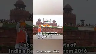 List of Chief Guests of India's Republic Day from 2016 to 2026  🇮🇳🫡#shorts