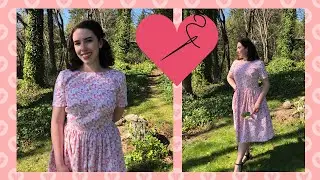 The Rush to Finish My Easter Dress: The Boat Neck Dress! From Gertie Sews Jiffy Dresses