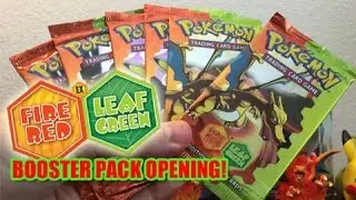 Pokemon Fire Red & Leaf Green Booster Pack Opening! | Amazing Artwork!