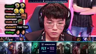 FLY vs TES | 2020 Worlds Groups Day 1 | Twitch VOD with Chat