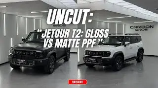 Full process of installing paint protection film on a Jetour T2 | Gloss vs Matte PPF 
