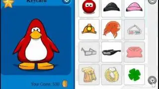 Club Penguin Free black-pink toque penguin!