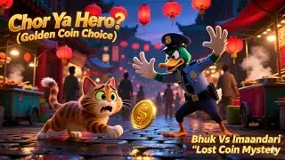 Chor Cat Ya Hero Cat? | Duck Police vs Hungry Cat | Kids Animation Hindi