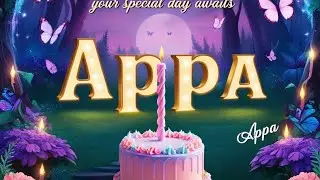 Happy Birthday Appa 🎉 | Birthday Song for APPA | Celebrating APPA Birthday