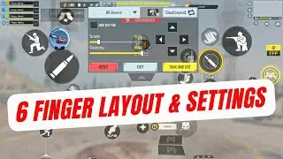 6 Finger Pro Layout + Sensitivity🔥 Ultimate CODM BR Settings