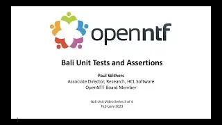 Bali Unit Tests and Assertions (Bali Unit video series 3 of 4)
