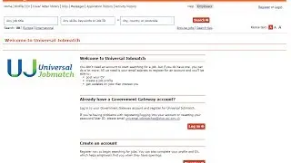 Universal Job Match - Create an Account
