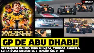 🚨GP DE ABU DHABI: VERSTAPPEN PRO TUDO OU NADA, TSUNODA AMARELA E NORRIS CAMPE&Atilde;O|F&Oacute;RMULA 1 | GPEMCASA